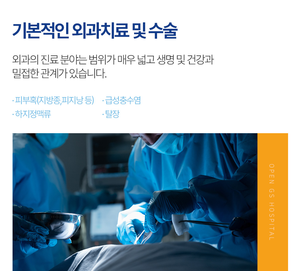 기본적인 외과치료 및 수술